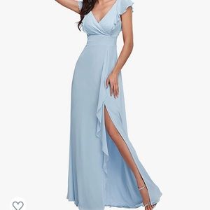 Ever-Pretty Women's Spilt Side Sleeveless Chiffon Long Bridesmaid Dress 0208